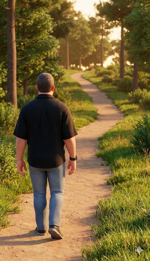 Image of person starting a journey